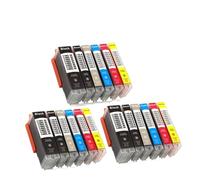 JPrbtfycr Compatible With Printer Models PIXUS MG5420 MG5422 MG5520 MG5522 MG6420 IP7220 MX722 MX922 IX6820 For Part Number PGI250 PGI-250 CLI-251 Aftermarket Replacement(color: 6Color 3set)