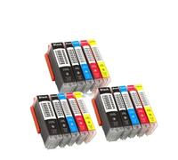 JPrbtfycr Compatible With Printer Models PIXUS MG5420 MG5422 MG5520 MG5522 MG6420 IP7220 MX722 MX922 IX6820 For Part Number PGI250 PGI-250 CLI-251 Aftermarket Replacement(color: 5Color 3set)