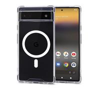 JProtect Magnetic Case for Google Pixel 6 Pro - Magsafe Compatible, Transparent, Shockproof