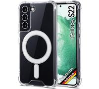 JProtect Magnetic Case for Samsung Galaxy S22 - Magsafe Compatible, Transparent, Shockproof