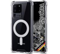 JProtect Magnetic Mobile Phone Case for Samsung Galaxy S20 Ultra - Shockproof Transparent MagSafe Compatible Case With Magnet