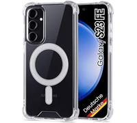JProtect Magnetic Transparent Case for Samsung Galaxy S23 FE - Shockproof, MagSafe Compatible, Wireless Charging Enabled