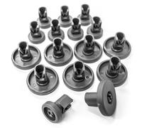 JPshop - 2 Wheel Kit 16+16 Pieces Top Basket and Lower Basket Dishwasher Compatible with Rex Electrolux