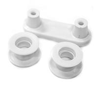 JPshop - Kit 4 Wheels with Holders for Dishwasher Basket Compatible with Rex Electrolux 50269972001