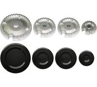Jpshop Kit of 4 burners with plates suitable for Bosch Indesit DeLonghi Bompani cooktop