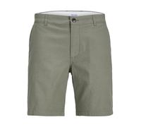 JACK & JONES Men's Jpstdave Jjlinen Blend Shorts, Deep Lichen Green, S