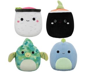 JPT0791 JPT 3.5" 4-Pack Squeaky Plush Dog Toys (Shozo, Shun, Fletcher, Rashad) (Amazon) (polybag), Multicolour