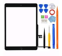 JPUNG for iPad 7/8 (7th 8th Gen) 10.2" Screen Replacement Glass Touch Digitizer, for 7th 8th Generation 2019/2020 (Model A2197 A2198 A2200 A2270 A2428 A2429 A2430)+Home Button,Full Repair Kit[NO LCD]