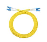 JPVLCNDJ 10pcs LC/UPC-LC/UPC Single mode dual core fiber optic patch cord simplex Jumper Cable SM Duplex 2 cores Optic 1m 2m 3m 5m 10m(10m)