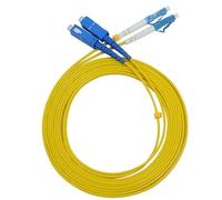 JPVLCNDJ 10pcs SC/UPC-LC/UPC Single mode dual core fiber optic patch cord simplex Jumper Cable SM Duplex 2 cores Optic 1m 2m 3m 5m 10m(2m)