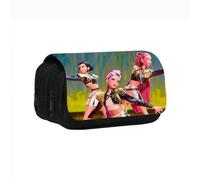 JPWPFAA Pencil Case Girls Teens Pencil Case Large Pencil Case 3 Compartments Canvas Material for Kids Students School Office Makeup Storage Box, b, Pencil Case2