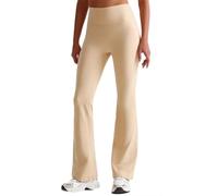 JPXJGT Activewear Gym Wear Fitness Yoga Butt Lift Leggings Quick Dry High Waist Flare Pants for Woman(Size:L,Color:Nude)