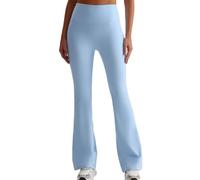 JPXJGT Activewear Gym Wear Fitness Yoga Butt Lift Leggings Quick Dry High Waist Flare Pants for Woman(Size:S,Color:Blue)