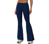 JPXJGT Athletic Hip-Lifting Yoga Leggings Sports High Waist Workout for Women Gym Fitness Activewear Compression Yoga (Size:M,Color:Blue)