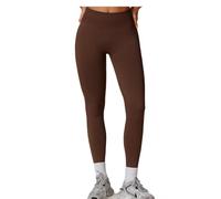 JPXJGT Breathable Woman Seamless High Waist Yoga Pants Running Fitness Push up Scrunch Butt Sport Legging(Size:XL,Color:Brown)