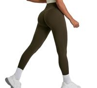 JPXJGT Hidden Scrunch Leggings for Women High Waist Butt Lifting Yoga Workout (Size:XL,Color:Green)
