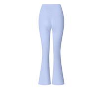 JPXJGT High Waist Belly Tightening Elastic Fitness Leggings Flared Pants Comfortable Sportsyoga Leggings for Woman(Size:S,Color:Blue)