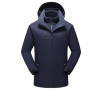 JPXJGT Men Heated Washable Lightweight Zip Winter Jackets Coat 15 Heating Zones M-4XL(Blue,L)