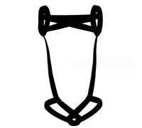 JPXJGT Men's Body Chest Harness Lingerie Costumes Elastic Shoulder Support Brace and Jockstrap Thong Cosplay(Size:One Size,Color:Black)