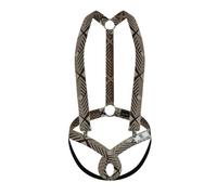 JPXJGT Men's Jockstrap Leotard Jumpsuits Triangle Briefs Convex Wrestling Singlet Bodysuit (Gray,XL)