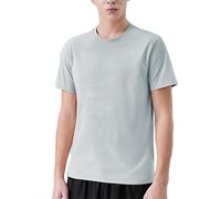 JPXJGT Men's Quick Dry Lightweight Stretch Sports T-Shirt Breathable Short Sleeve Gym Top for Outdoor Running Marathon Training(Size:XL,Color:Grey Green)