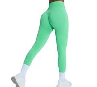 JPXJGT Seamless Gym Sport High Waist Sexy Women's Legging Sexy Yoga Pants(Size:L,Color:Green)