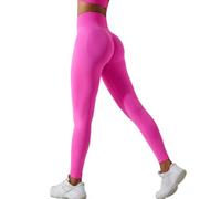 JPXJGT Seamless Gym Sport High Waist Sexy Women's Legging Sexy Yoga Pants(Size:M,Color:Rose Pink)