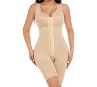 JPXJGT Tummy Control Booty Butt Lifter Bodysuit Body Shaper Seamless Post Op Garment Fajas Colombianas Post Surgery Women S-3XL(Color:Nude,Size:L)