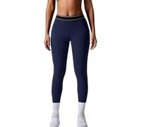 JPXJGT Women Quick-drying Tight Yoga Pants High Waist Tummy Control Scrunch Butt Lift Running Fitness Workout Leggings(Size:M,Color:Dark Blue)