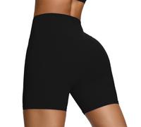JPXJGT Women's Fitness Yoga Activity Shorts Belly Support YogaHigh Yoga Leggings(Size:XL,Color:Black)