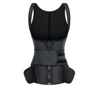 JPXJGT Women's Underbust Corset Waist Trainer Cincher Steel Boned Body Shaper Tummy Control Slimming Corset Waist Trimmer Vest XS-6XL(Color:Black,Size:XS)