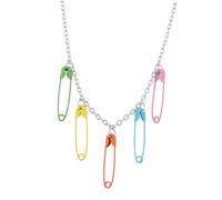 JPXXFM 1 Pièce Collier d'arc-en-ciel délicat pendentif collier femme accessoires de cou de mode collier créatif Chaîne de pull tour de cou attrayant chaîne de cou alliage Colé