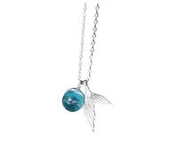 JPXXFM 1 Pièce Pendre des larmes de mousse collier en fme de larme collier de sirène pendentif larme sirène chian pendentif sea-maid