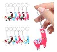 JPXXFM 12Pcs Alpaca Keychain Keyring Alpaca Cute Animal Keychain for Birthday Party Baby Shower Classroom School Prizes Reward