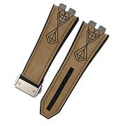 JPXXFM 17 * 27mm Genuine Leather Rubber Silicone Watchband For Big Bang 42mm 441 440 Calfskin Quick Release Watch Strap