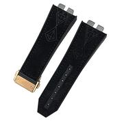 JPXXFM 17 * 27mm Genuine Leather Rubber Silicone Watchband For Big Bang 42mm 441 440 Calfskin Quick Release Watch Strap