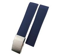 JPXXFM 19mm 20mm 21mm Rubber Silicone Watch Strap Waterproof Watchband，For Master Conquest HydroConquest L3 Black Accessories