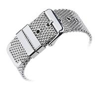 JPXXFM 20mm 22mm 24mm stainless steel wrist band strap universal men women mesh watchband link accessories gold
