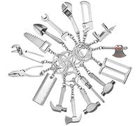 JPXXFM 20pcs Tool Keychain Pendants Diy Decor Keyring Hardware Keyholder for Bag Backpack Car Interior