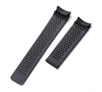JPXXFM 22mm 24mm Rubber Waterproof Watch Band For CARRERA Men Women Watch Strap Watch Bracelet Belt