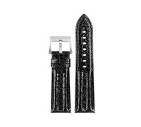JPXXFM 23mm crocodile Watch Strap Watchband For Blancpain 5000 5015 Fathoms Watch Black Blue Soft Strap Folding Buckle