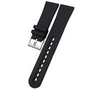 JPXXFM 23mm quality Fluorous Rubber soft Watch band Replacement for Blancpain Fifty Fathoms 5000 5015 Black Strap Watch Bracelets