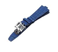 JPXXFM 25x9 mm Genuine Leather Convex Interface Watch Strap For Overseas Bamboo Grain Watch Bands