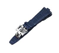 JPXXFM 25x9 mm Genuine Leather Convex Interface Watch Strap For Overseas Bamboo Grain Watch Bands