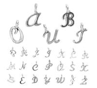 JPXXFM 26pcs English Letter Charms for Jewelry Making Pendant Keychain Charms for DIY Necklace Bracelet and Keychain Crafting Accessories