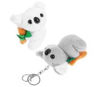 JPXXFM 2Pcs Koala Plush Keychain Soft Stuffed Animal Bag Pendant Cute Decorative Keyring for Backpacks