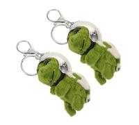 JPXXFM 2pcs Plush Turtle Keychain Soft Cartoon Animal Keyring with Stable Abs and Plush Fabric for Backpack Bag Accessories Lightweight Portable Pendant for Car and House Keys