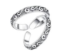 JPXXFM 2Pcs Retro Lovers Rings Fashionable Finger Jewelry Comfortable Durable Romantic Rings Unique Couples