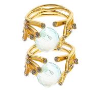 JPXXFM 2pcs Vintage Women Knuckle Rings with Creative Crystal Ball Fashion Accessory for Everyday Glamour Elegant Finger Rings Her