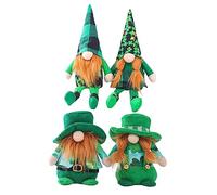 JPXXFM 4 Pcs 1 Set Old Man Cute Keychain Dolls for Coworkers Small Leprechun Doll Leprechaun Figurine Doll Playthings for Cute Girly Keychains Plush Doll Cloth Green